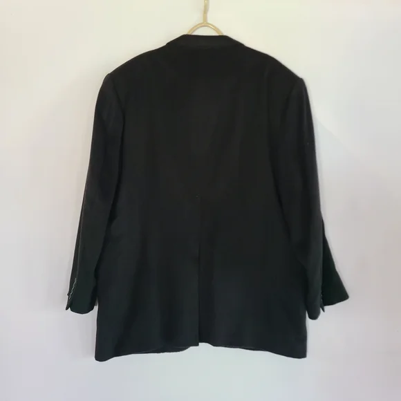 ​Cesare Romeo 100% Cashmere Blazer 50R 52R Hand Tailored Italian Black